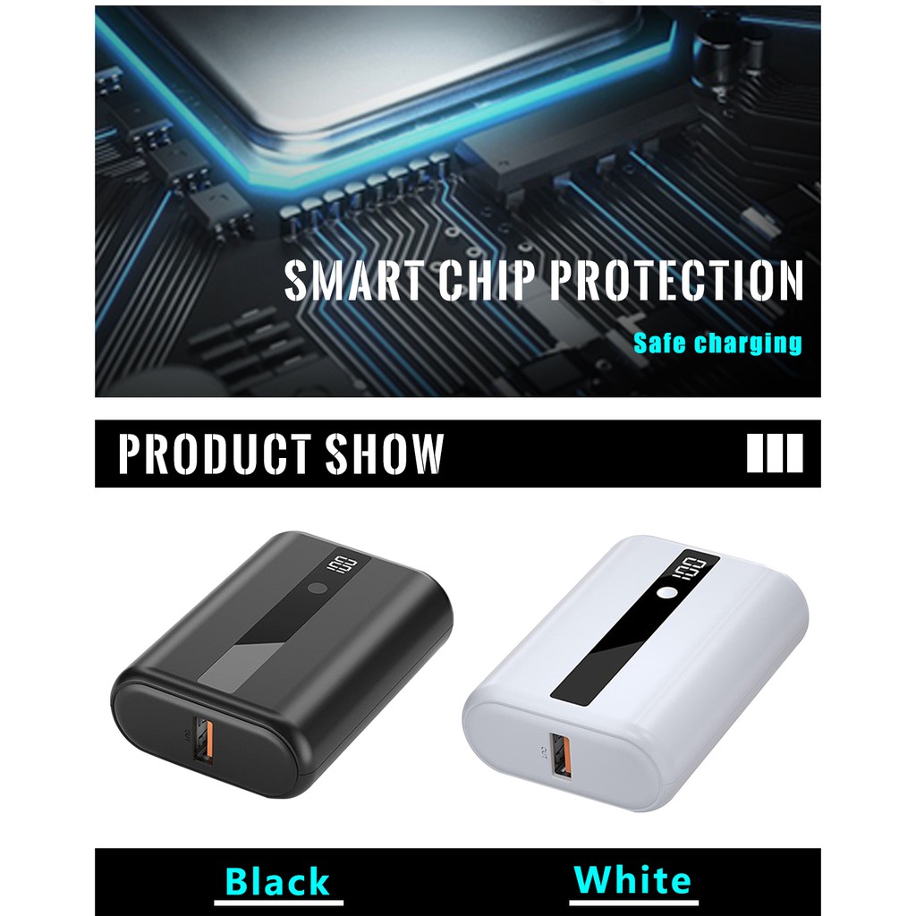 DIGINUT - P36 10000mAh PD+QC 18W Compact Power bank/PD 18W and QC 3.0 Fast Charging