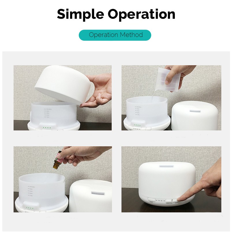 DIGINUT - H8 Humidifier Large 120ML/Switchable LED lamp/ Built-in Timer