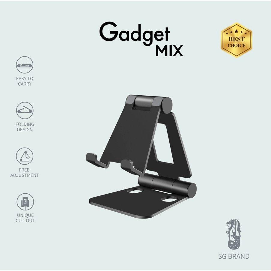 DIGINUT - DJ-16 Mini Two-Sided Foldable Phone & Tablet Foldable Table Stand/ Portable and pocket-size
