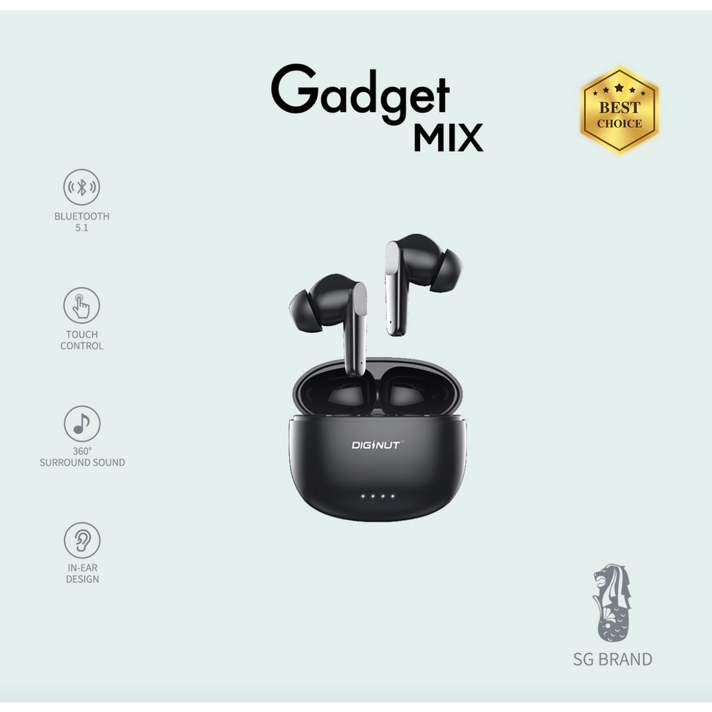 Gadget MIX DIGINUT T 17 TWS Bluetooth Earbuds Phone Calling