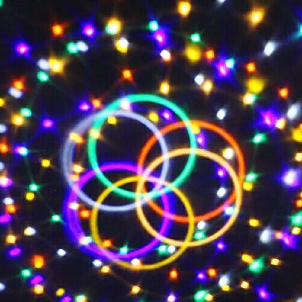 DIGINUT USB LED Light Disco/ RGB 2 in 1 Stage Light/ 7 Mini Rotating Crystal/ 360 degreee rotation