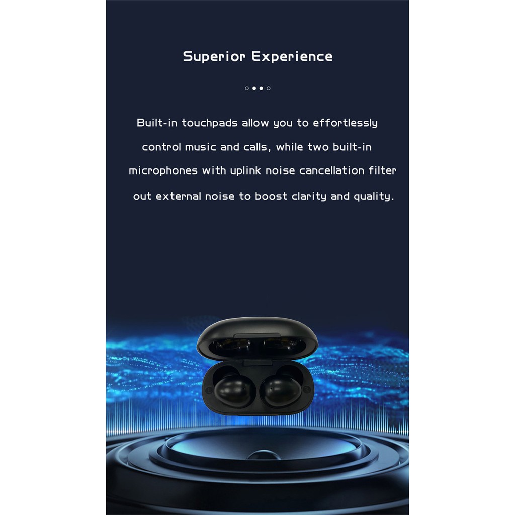 DIGINUT T-11 TWS Bluetooth Earphone 5.0/ Smart Touch Sport Headset/ IPX7 Waterproof