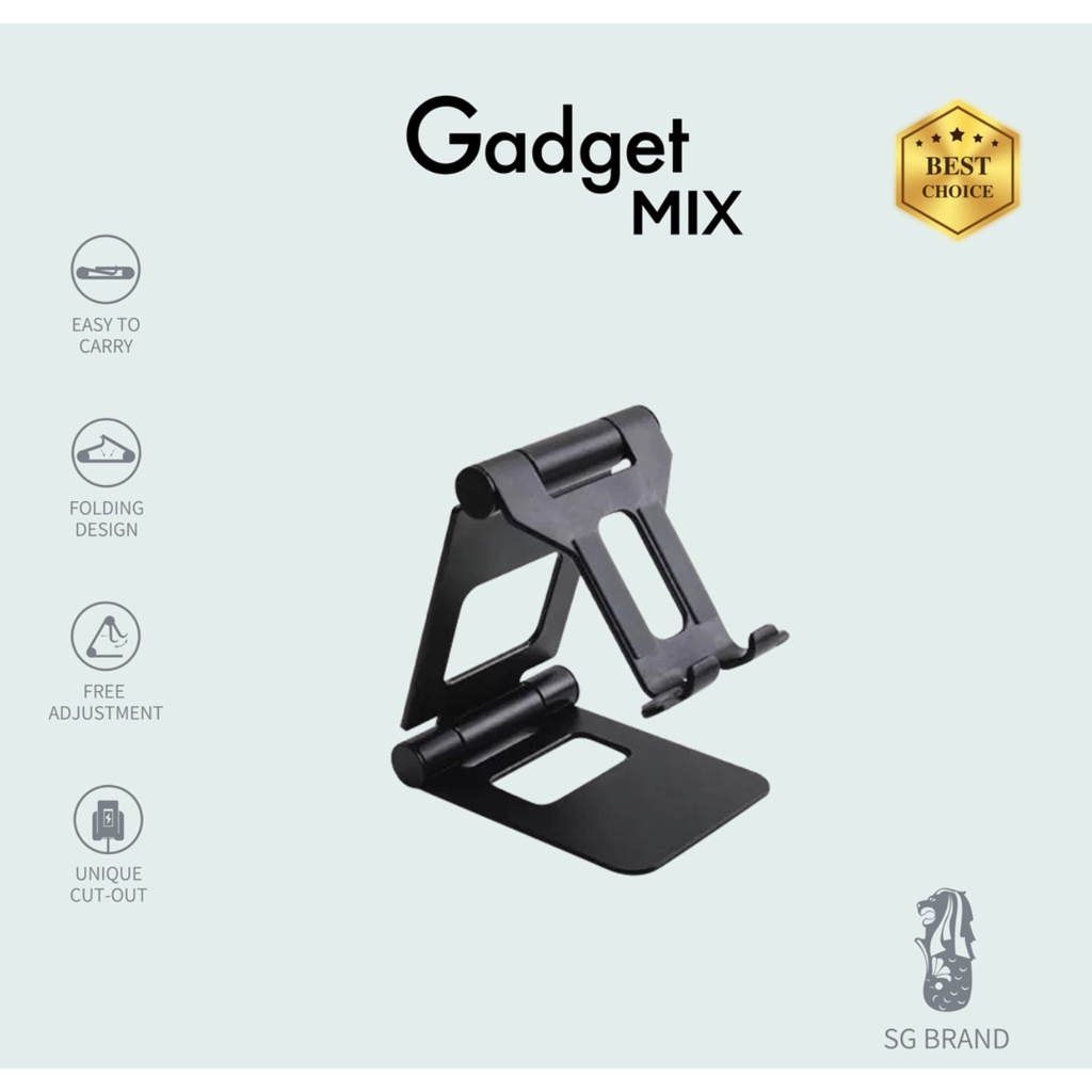 DIGINUT ZJ008 Aluminium Two-Sided Phone & Tablet Foldable Table Stand