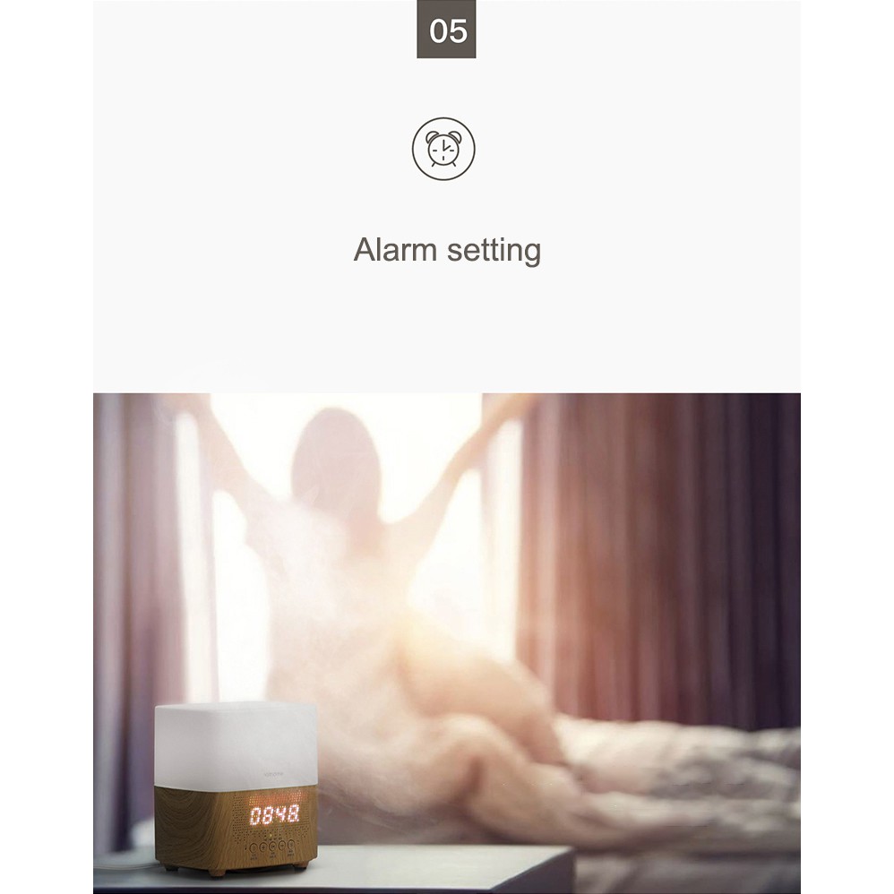 DIGINUT HF888446080 - H12-PRO Aroma Diffuser With Clock Alarm 300ML/LED indicator/ Adjustable spray mode