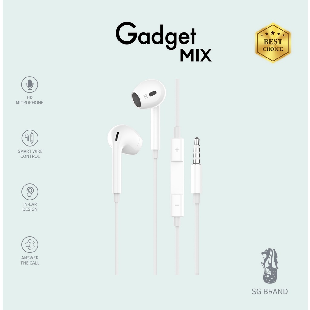 DIGINUT E-22 In-Ear Headphone/ 3.5mm/ Lightning/ Type-C/ HD Quality/ Comfortable To Wear