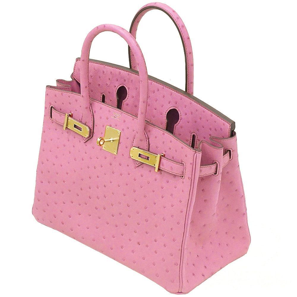 【HERMES】エルメス バーキン 30cm オーストリッチ ゴールド金具