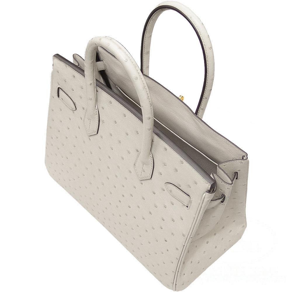 【HERMES】エルメス バーキン 30cm オーストリッチ ゴールド金具