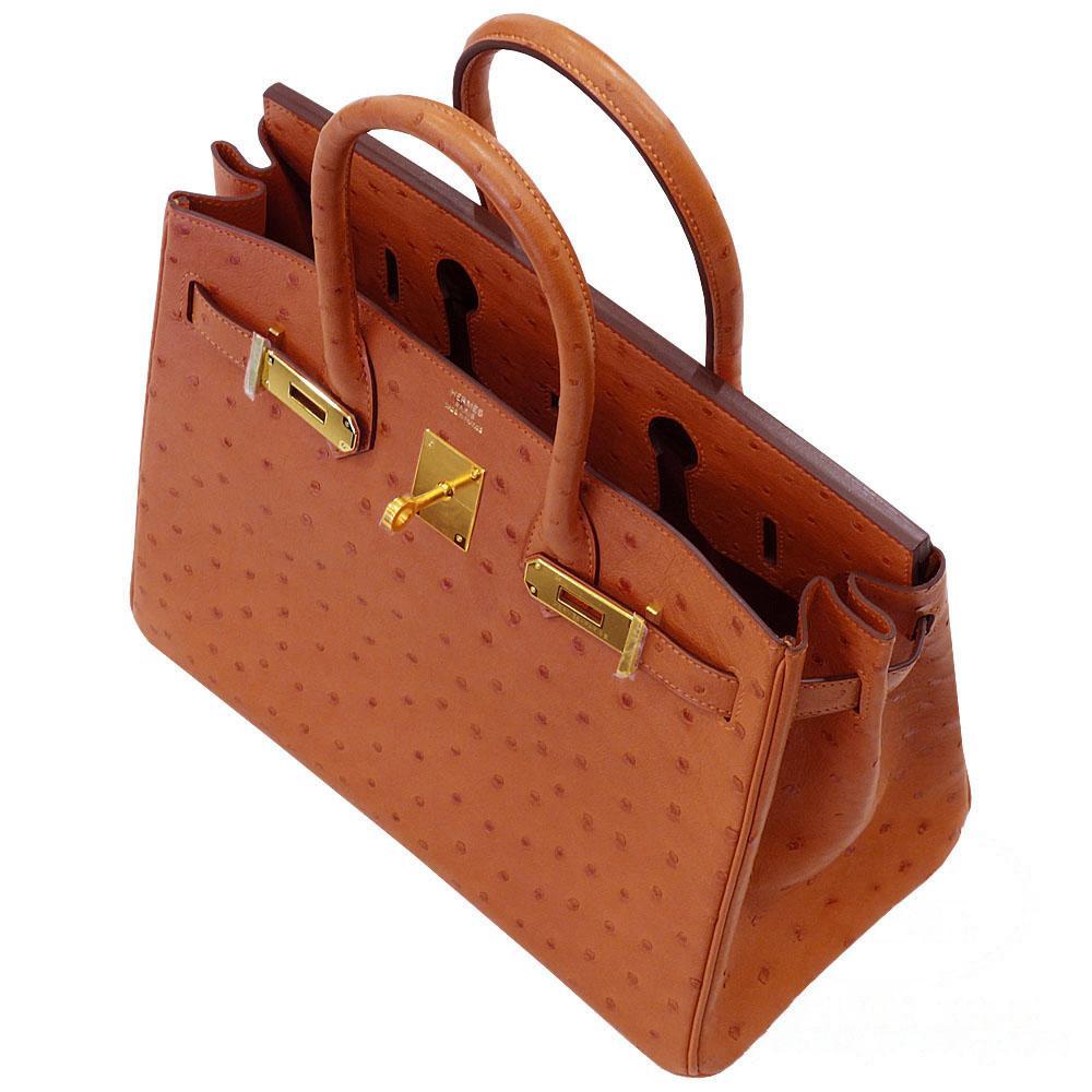 【HERMES】エルメス バーキン 30cm オーストリッチ ゴールド金具