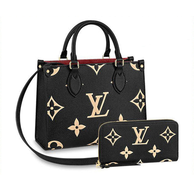【Louis Vuitton】オンザゴー PM 長財布 2点セット お得 Ref:M45659+M80481