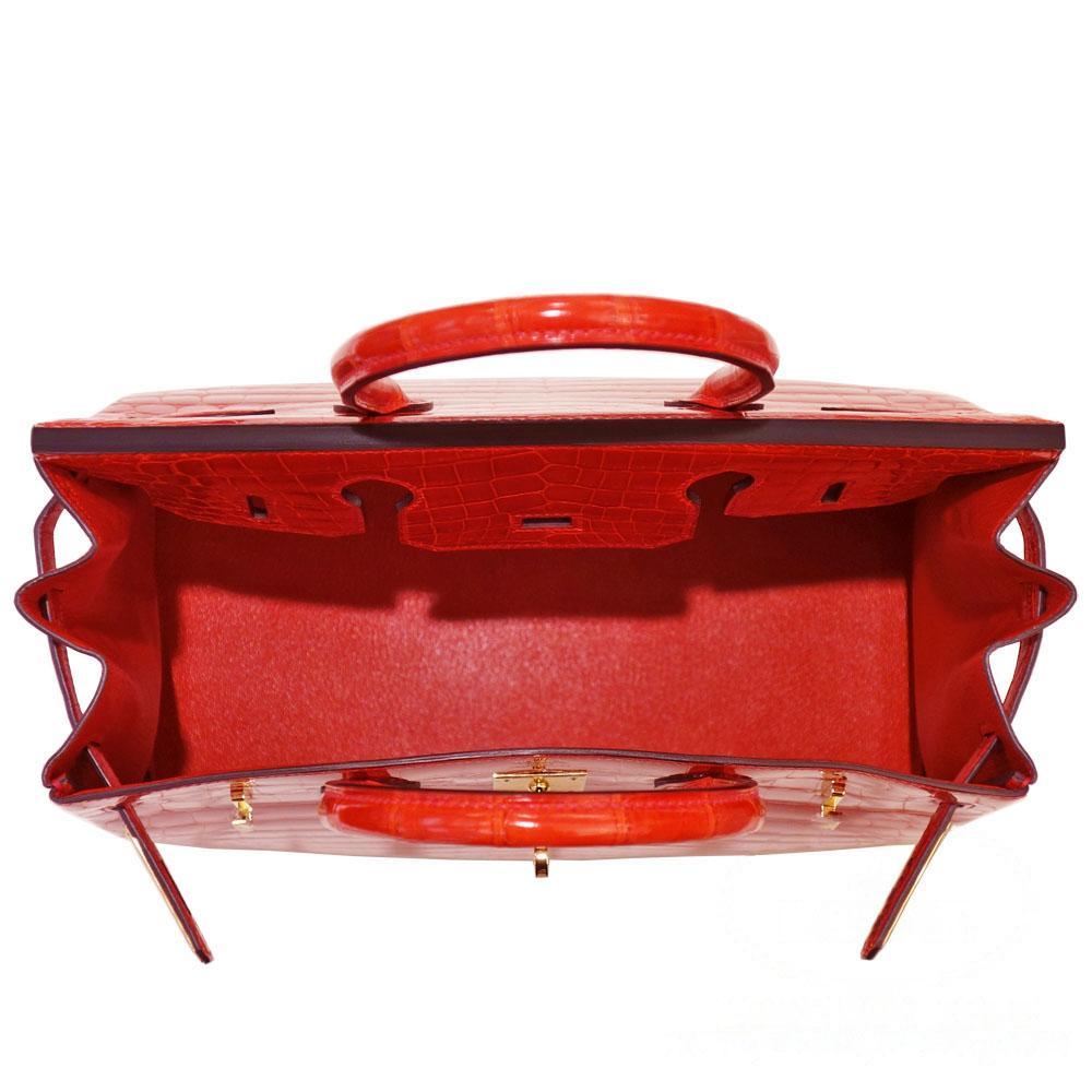 【HERMES】エルメス バーキン 30cm クロコダイル ゴールド金具