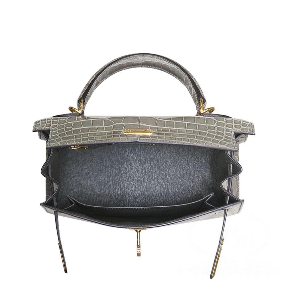 【HERMES】エルメス ケリー 25cm クロコダイル ゴールド金具
