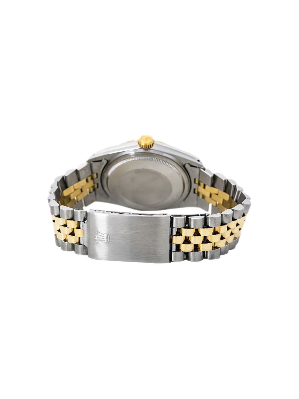 Rolex Datejust 16003 Vintage Rare White Men's Automatic Watch Two Tone 36MM