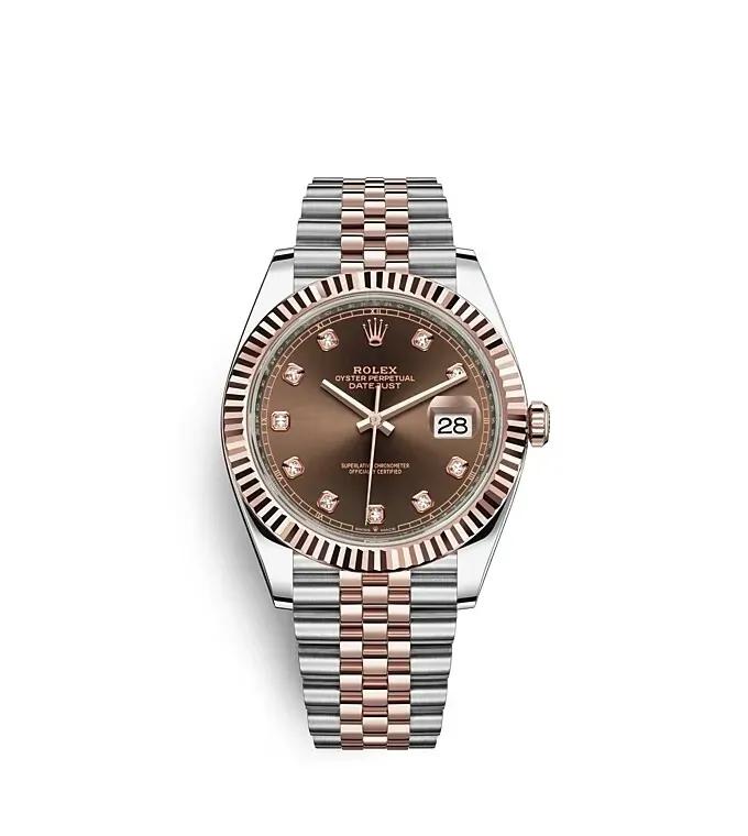 Datejust 41 Rolex Oyster, 41 mm, Oystersteel and Everose gold
