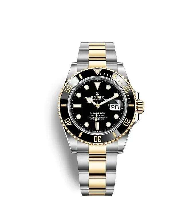 Submariner Date Rolex Oyster, 41 mm, Oystersteel and yellow gold