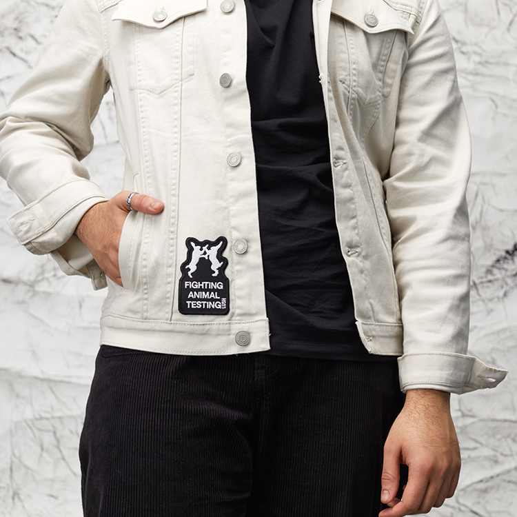 Fighting Animal Testing IRON-ON PATCH