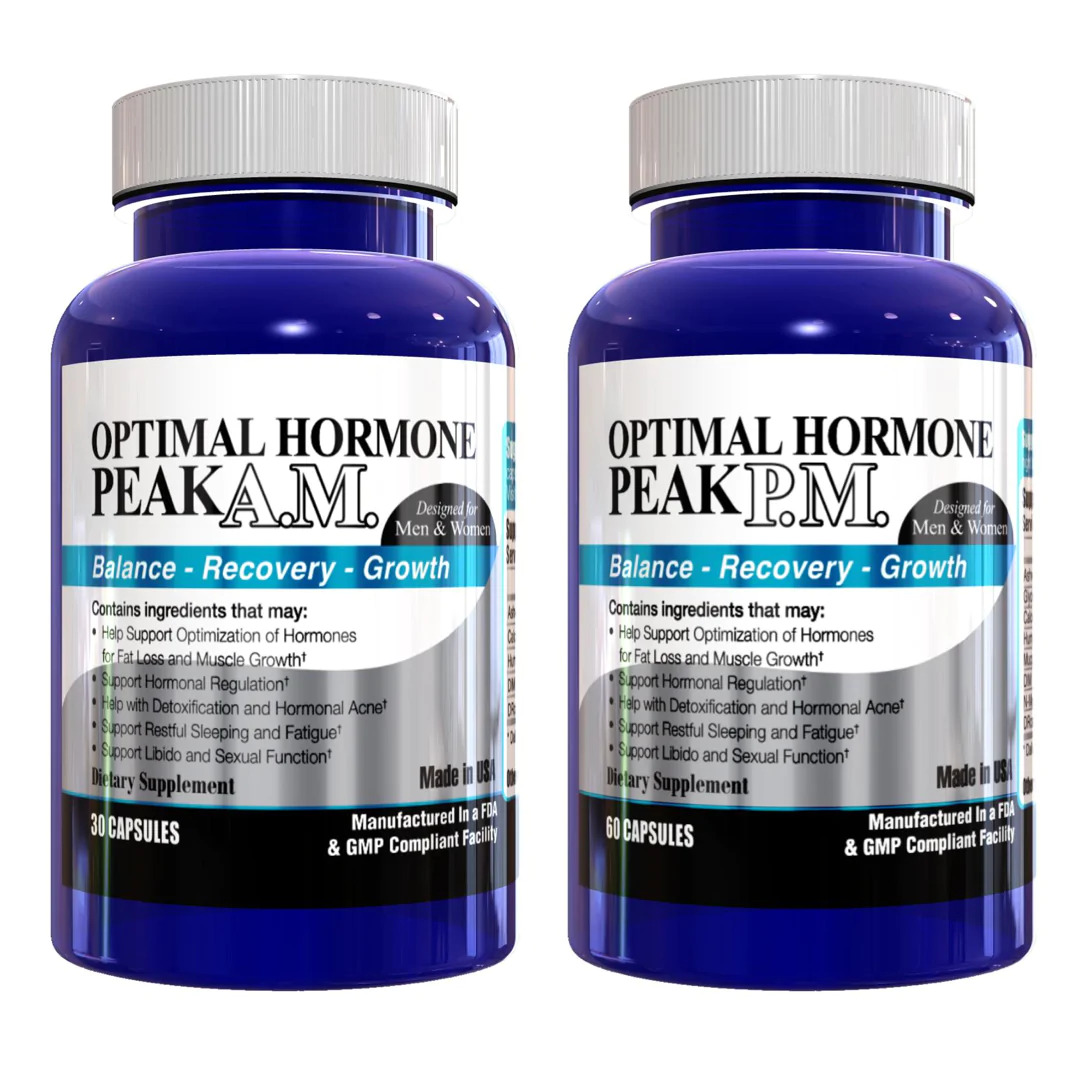 Optimal Hormone Peak A.M. & P.M. (Hormonal Support for Men and Women)-The Supplement Haven