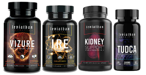 LEVIATHAN NUTRITION TOTAL ORGAN HEALTH & STRESS SUPPORT STACK-The Supplement Haven
