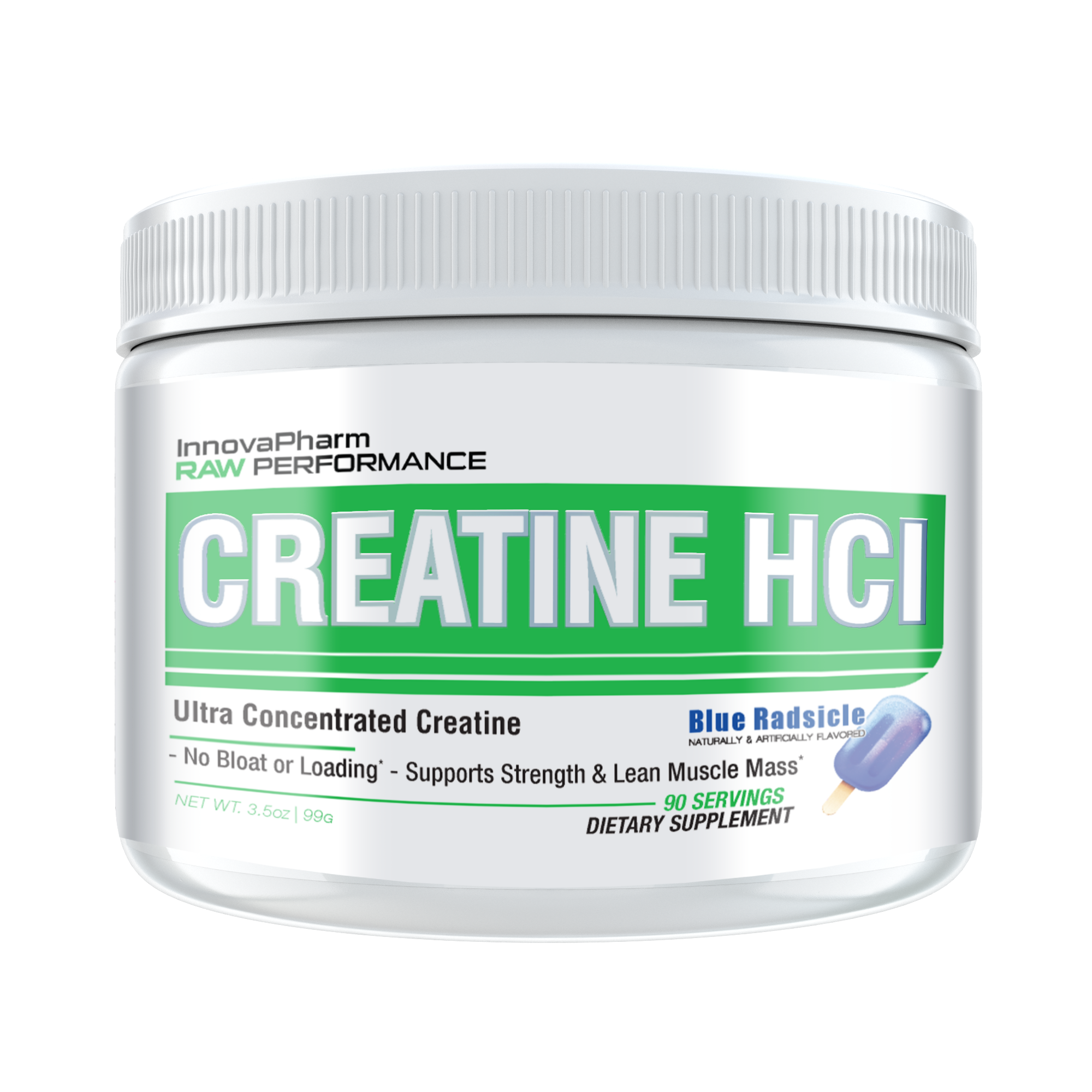 InnovaPharm Creatine Hydrochloride Powder (90 Servings, Available in 3 Flavors)-The Supplement Haven