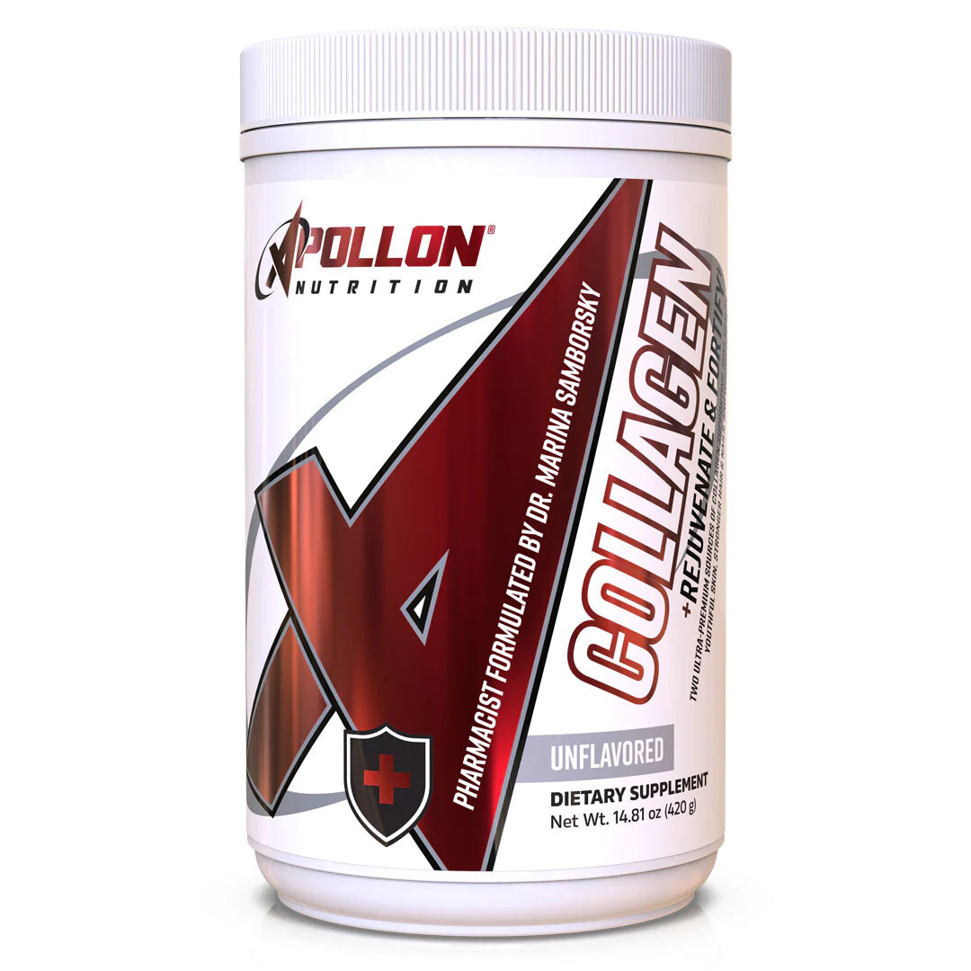 APOLLON NUTRITION COLLAGEN - PREMIUM DUAL SOURCE PEPTIDES FOR HEALTH & REJUVINATION 30 SERVINGS-The Supplement Haven