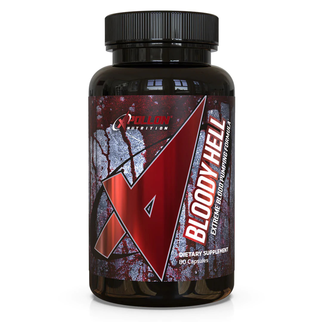APOLLON NUTRITION BLOODY HELL - EXTREME BLOOD PUMPING NITRIC OXIDE PRE WORKOUT FORMULA-The Supplement Haven
