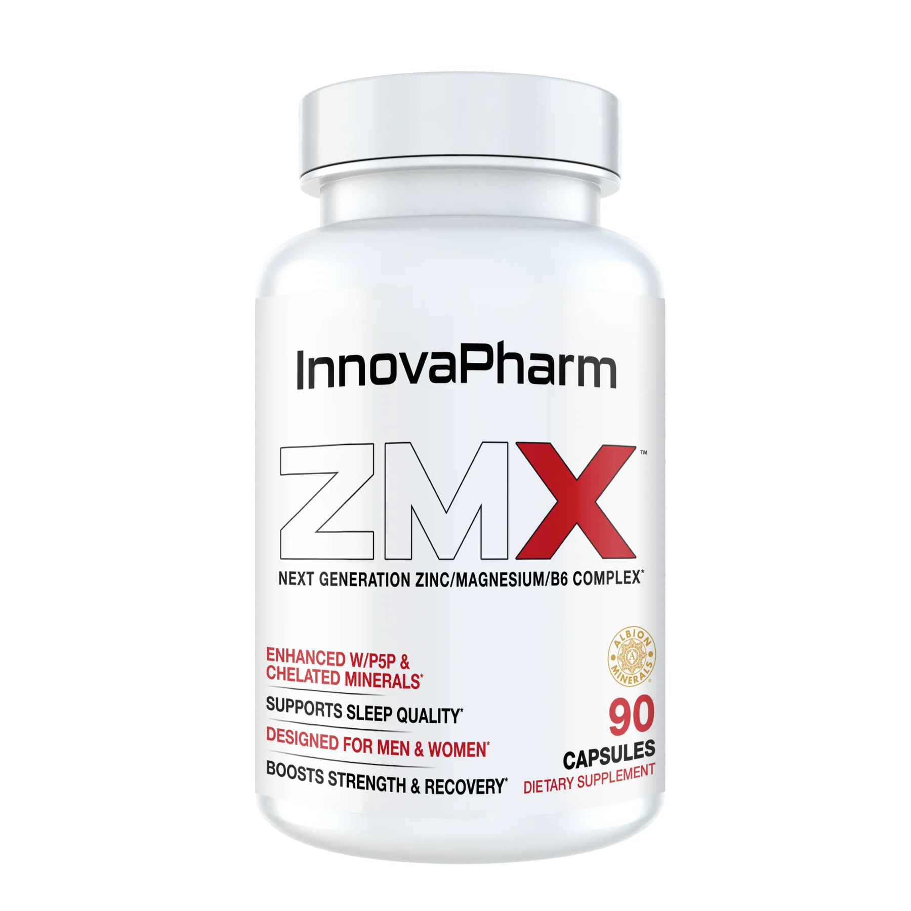 InnovaPharm ZMX Zinc/B6/Magnesium Complex (90 capsules)-The Supplement Haven