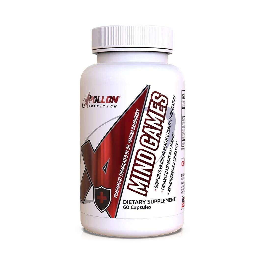 APOLLON NUTRITION MIND GAMES - NEUROCOGNITIVE BLOOD-FLOW & LONGEVITY OPTIMIZER-The Supplement Haven