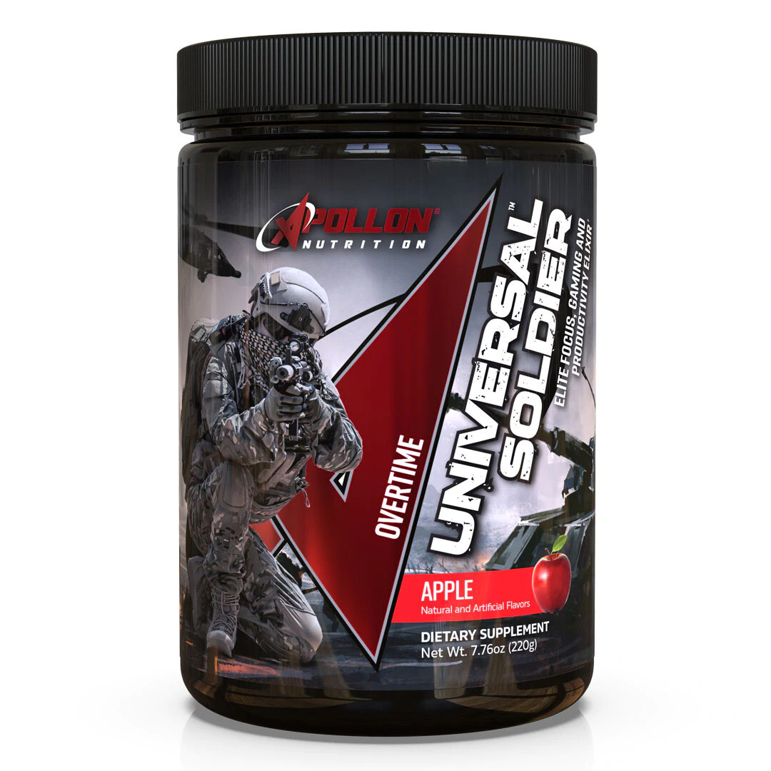 APOLLON NUTRITION  OVERTIME UNIVERSAL SOLDIER - NOOTROPIC, GAMING, FOCUS, & PRODUCTIVITY ELIXIR-The Supplement Haven