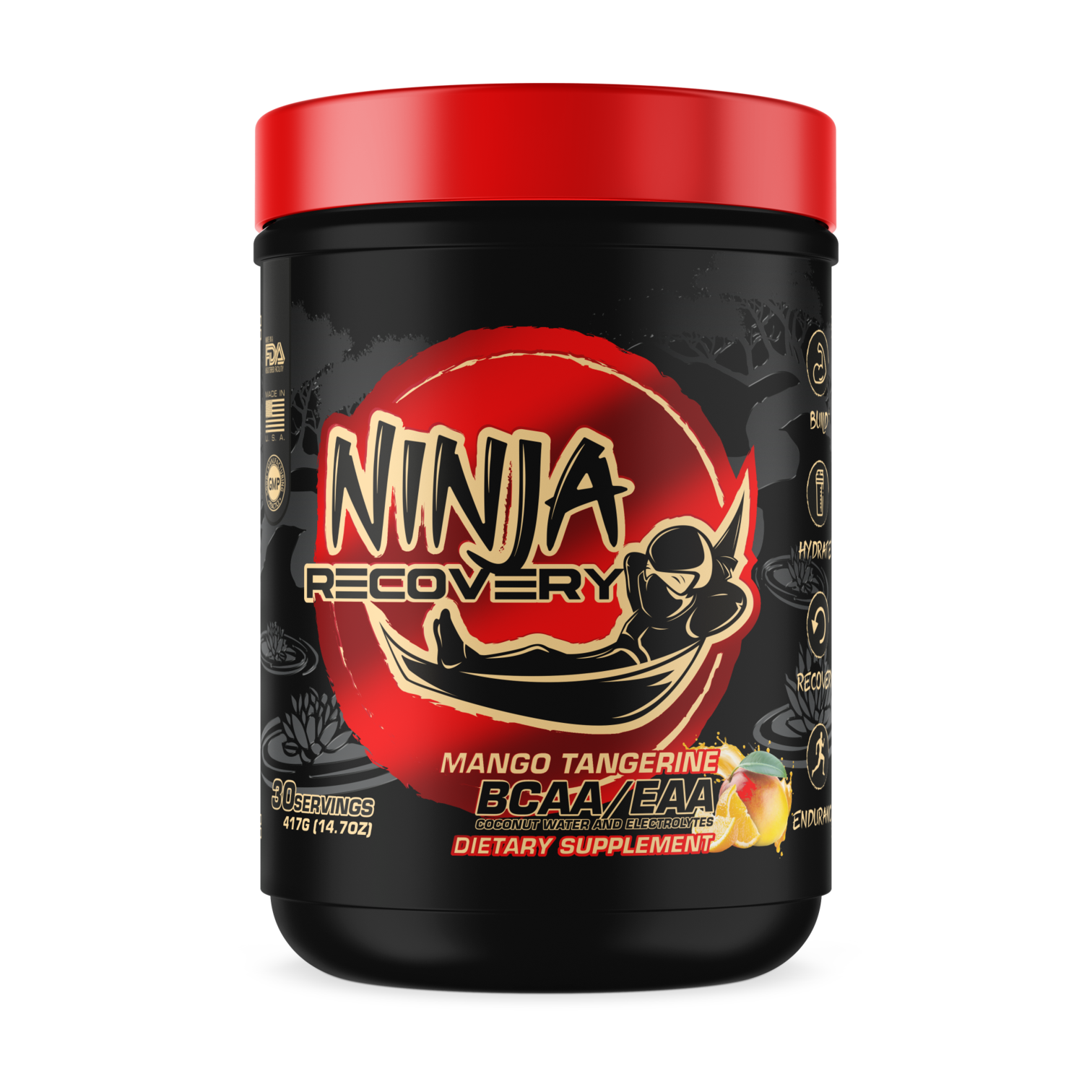Ninja Recovery: BCAA & EAA Plus Electrolytes and Coconut Water-The Supplement Haven