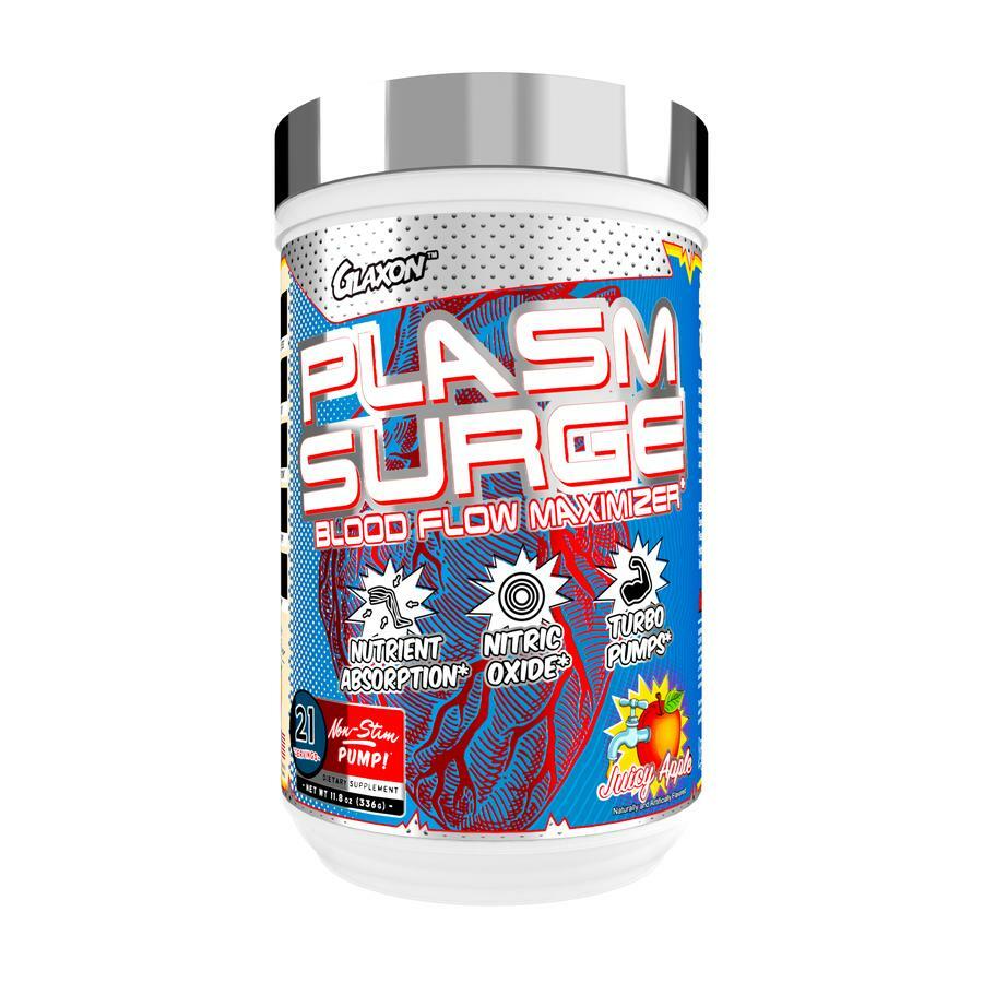 GLAXON PLASM SURGE - NEW - NON-STIM PUMP Pre Workout-The Supplement Haven