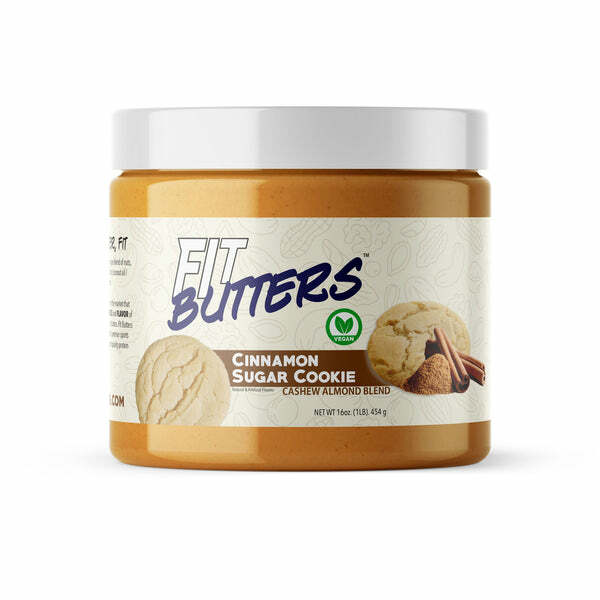 FitButters Cinnamon Sugar Cookie Cashew Almond Butter (Vegan)-The Supplement Haven