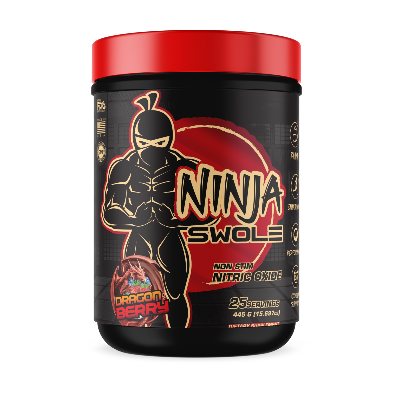 Ninja Swole: Non-Stim Pump Pre Workout-The Supplement Haven