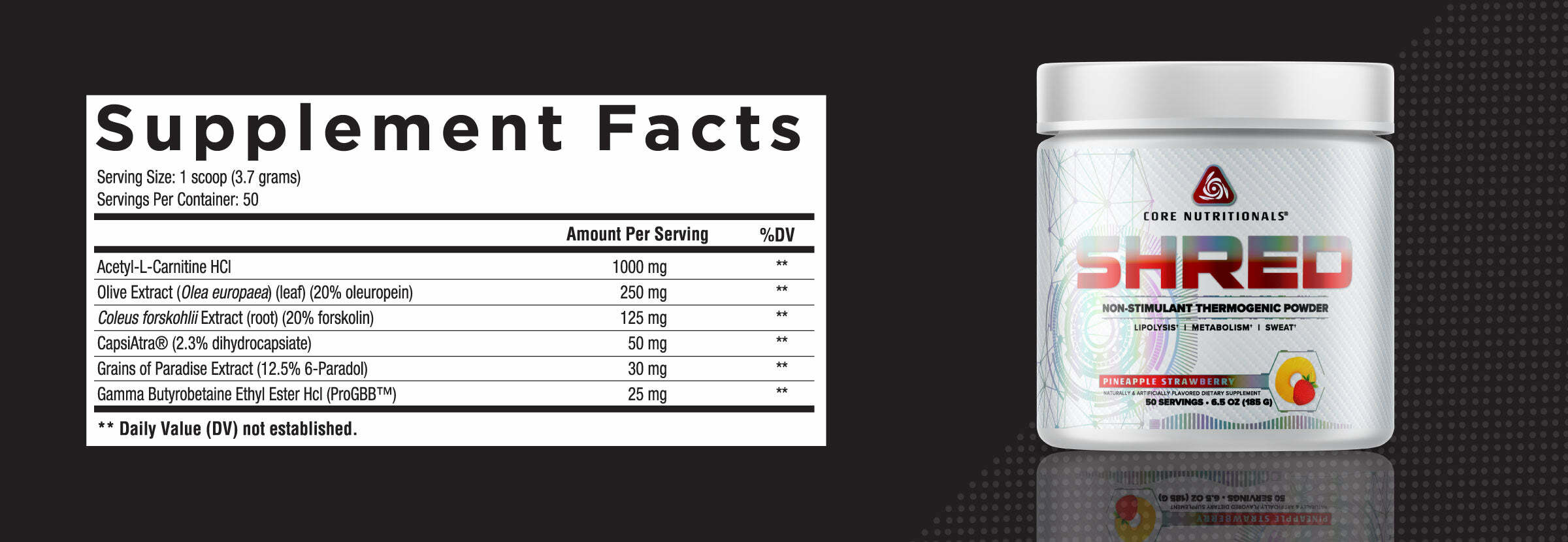 CORE SHRED™ NonStimulant Thermogenic Powder