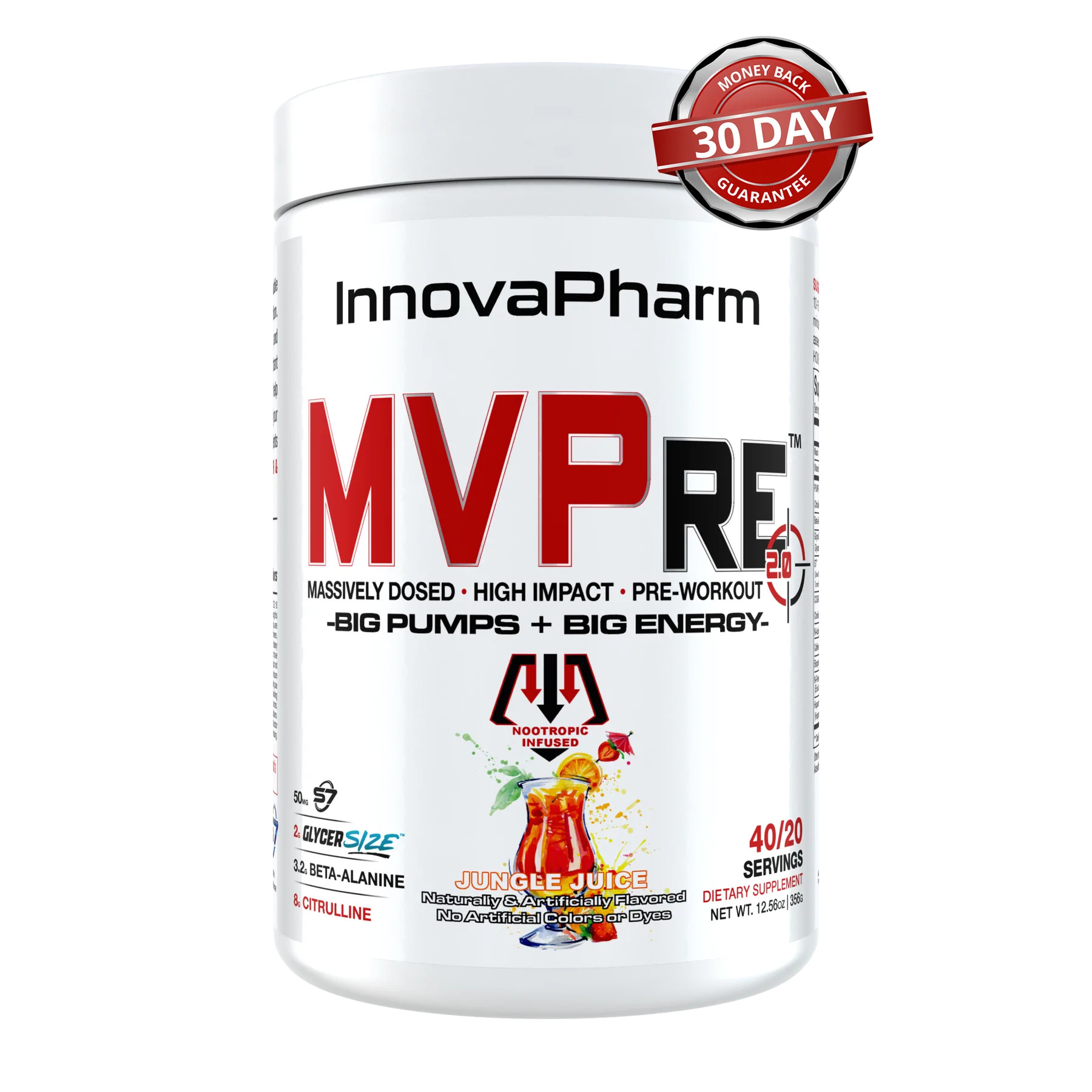 InnovaPharm MVPRE 2.0 (Stimulant + Pump Pre Workout)-The Supplement Haven