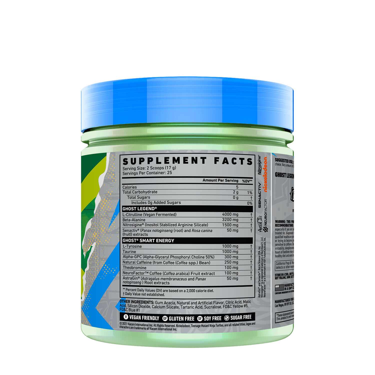 GHOST® LEGEND® V2 PreWorkout X TNMT (TURTLE OOZE)