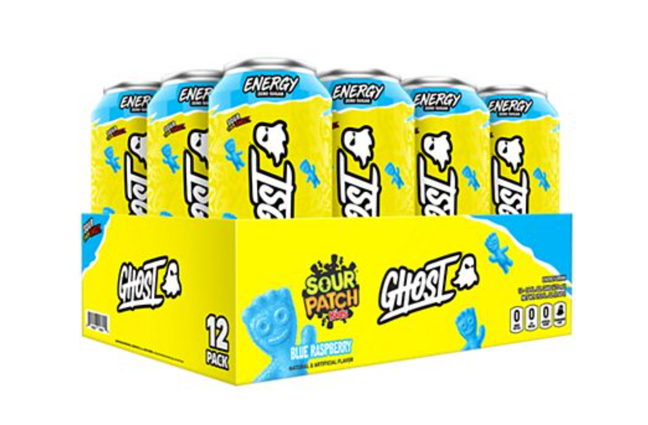 GHOST ENERGY Sugar-Free Energy Drink - 12-Pack, 16oz Cans - Energy & Focus & No Artificial Colors - 200mg of Natural Caffeine, L-Carnitine & Taurine - Soy & Gluten-Free, Vegan-The Supplement Haven