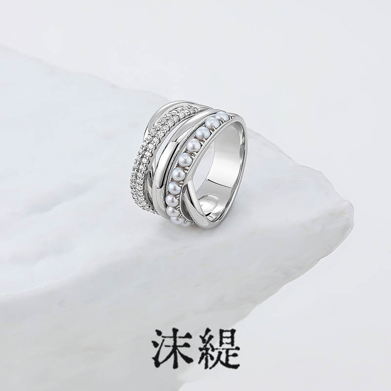 【基礎系列】多材质叠圈戒指女小众设计925银