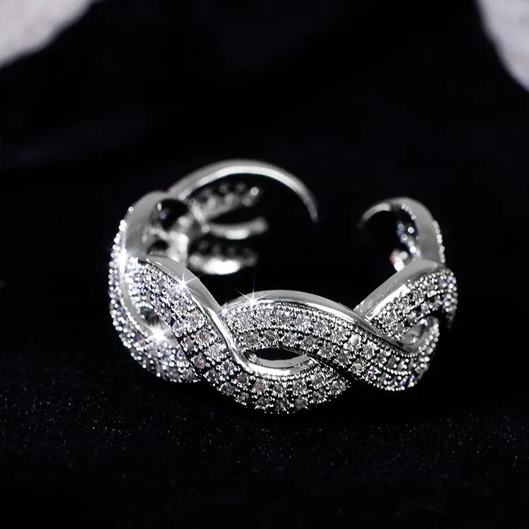 【S925純銀】兩件組輕奢金色戒指 開口設計