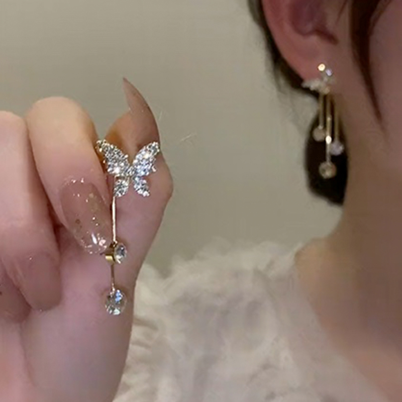 閃耀蝴蝶流蘇耳環-FANYIACC