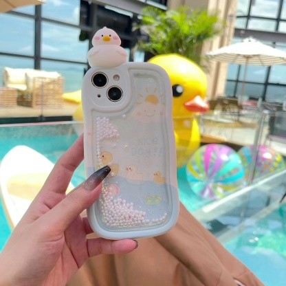 波浪邊框流沙iphone保護殼