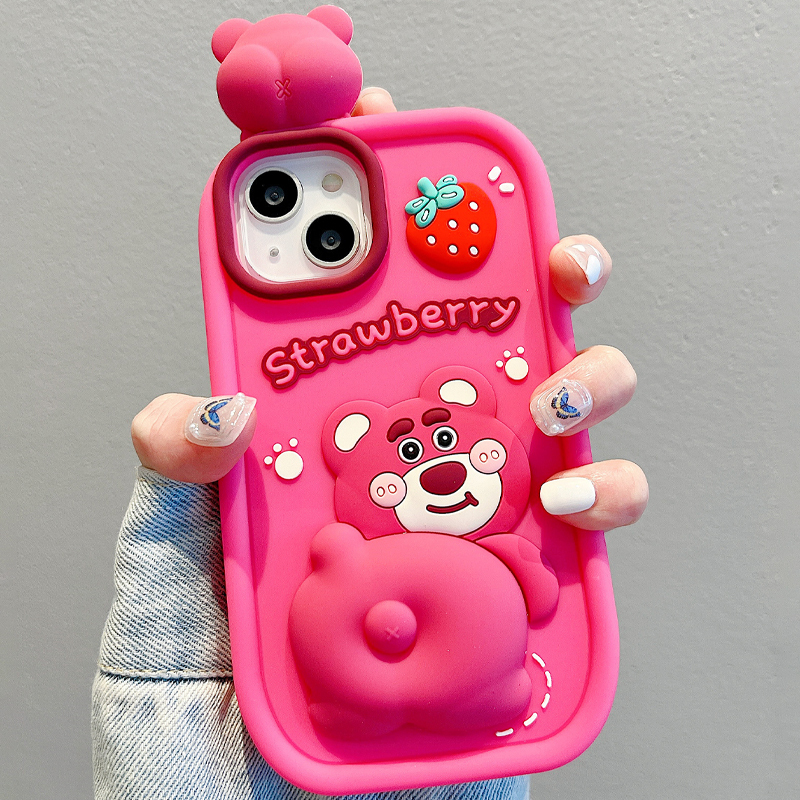 軟萌可愛熊iphone保護殼