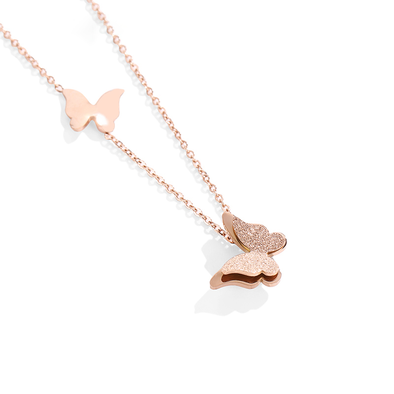 蝴蝶項錬簡約鎖骨錬-FANYIACC