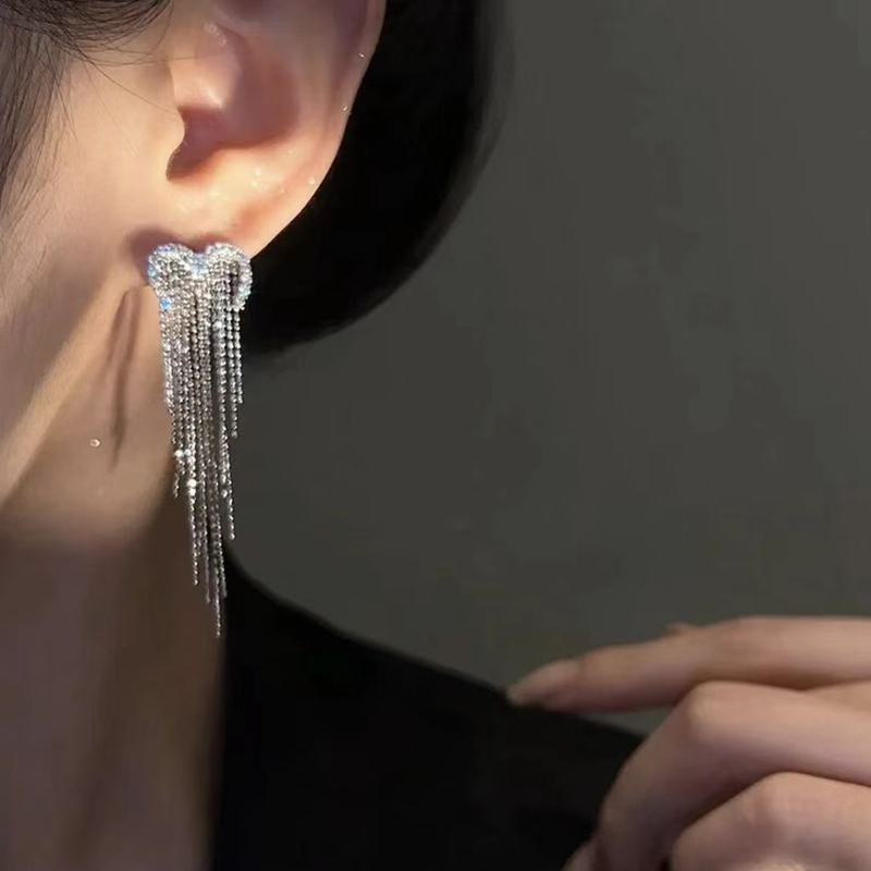 【S925銀】愛心滿天星耳環 （Earrings）-FANYIACC