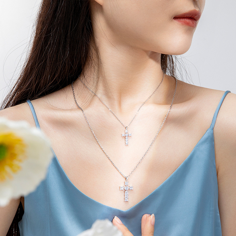 情侶十字架純銀項錬•送禮首選-FANYIACC