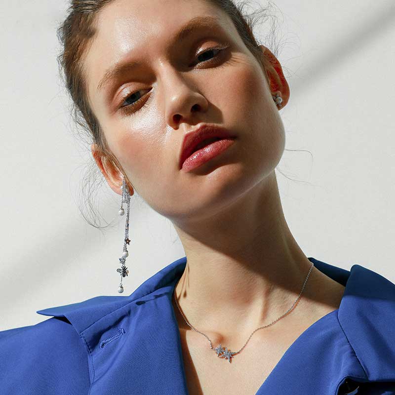 簡約八芒星鎖骨錬  -FANYIACC