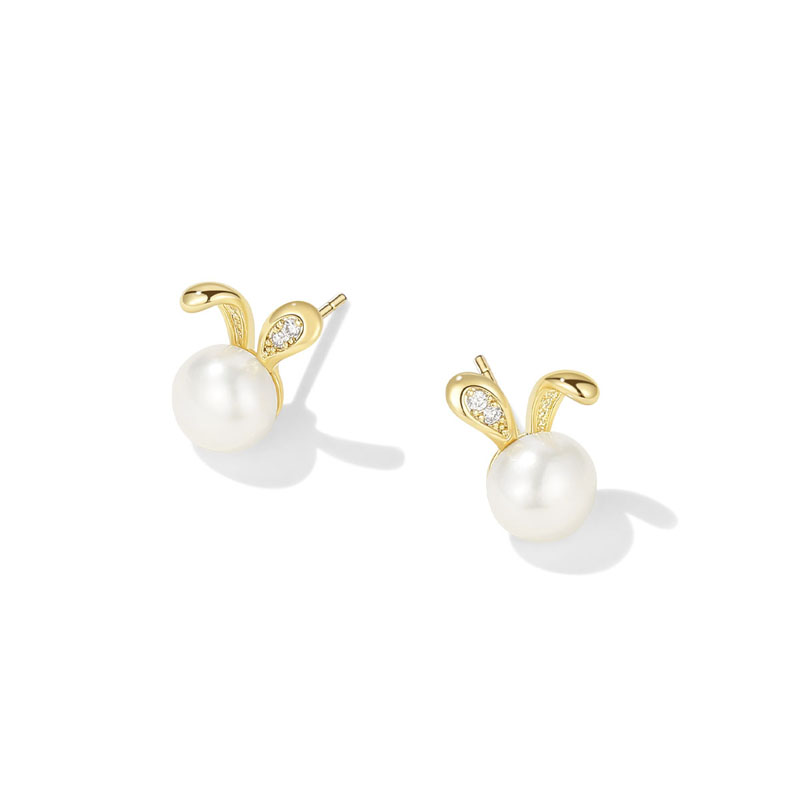 小兔子珍珠耳環-FANYIACC