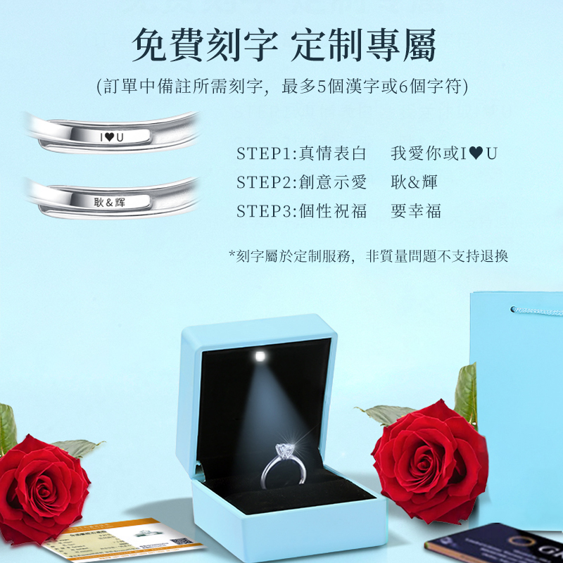 甜蜜夢境 | 一克拉莫桑石鑽戒•禮物推薦-FANYIACC