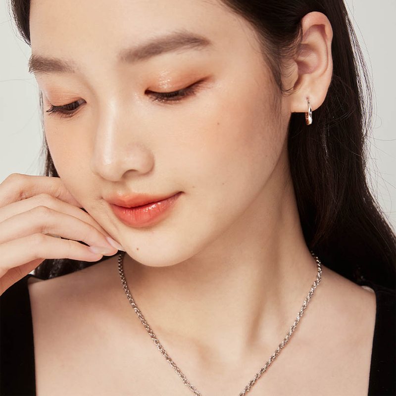 簡約素圈耳環    -FANYIACC