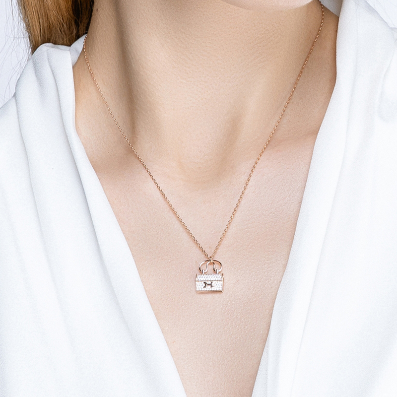 “H”字母時尚設計感項錬     -FANYIACC