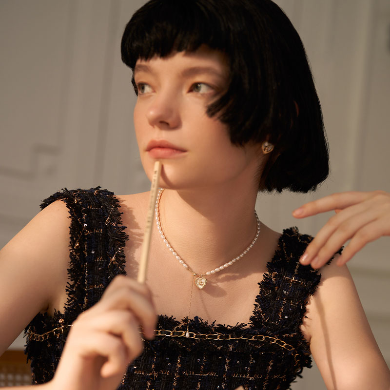 法式兔子珍珠項錬-FANYIACC