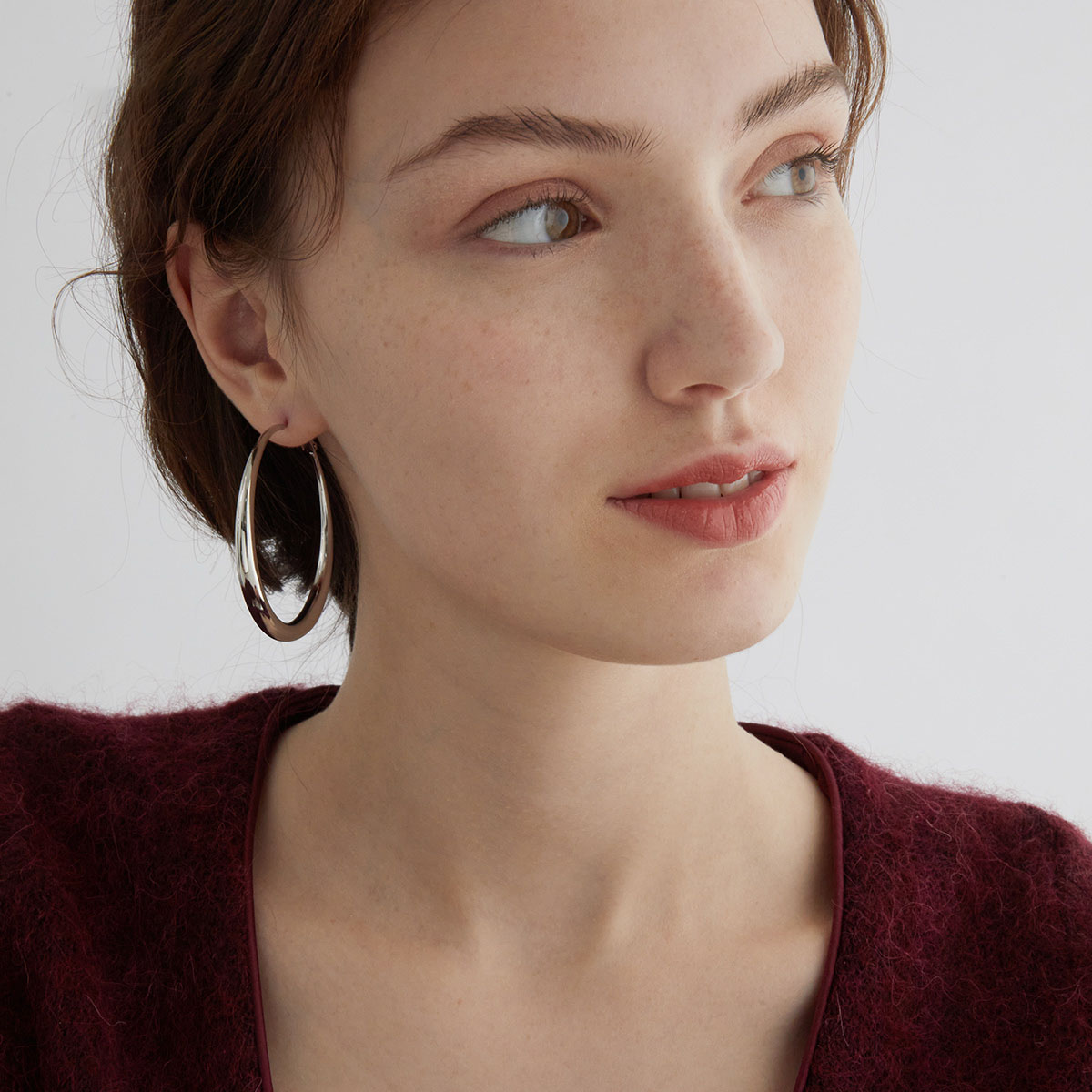 冷淡風圈圈金屬耳環-FANYIACC